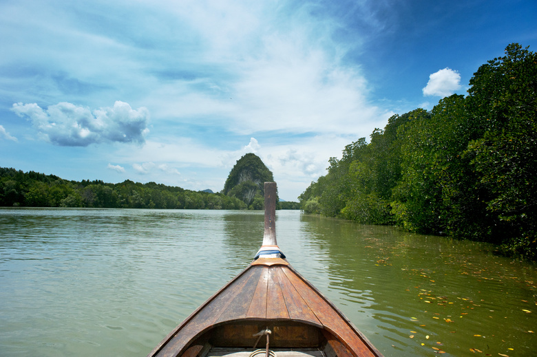 独木舟 Krabi 景观 