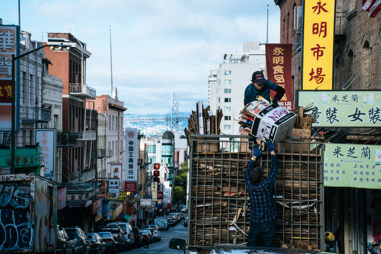 唐人街 日光 在户外 