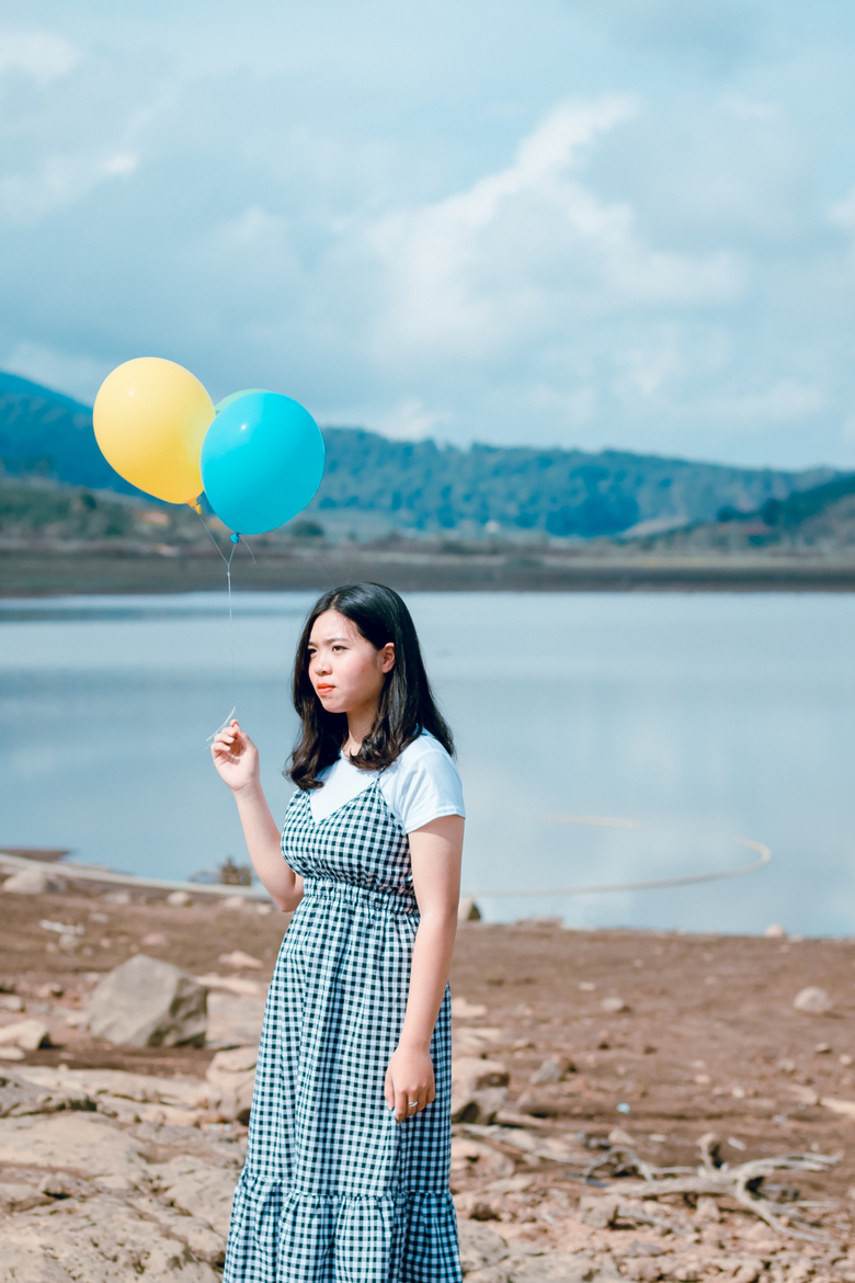 成人 气球 海滩 