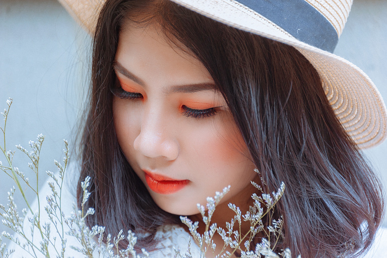 美丽的 美女 可爱的 