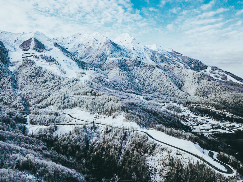 空中 高山 海拔高度 