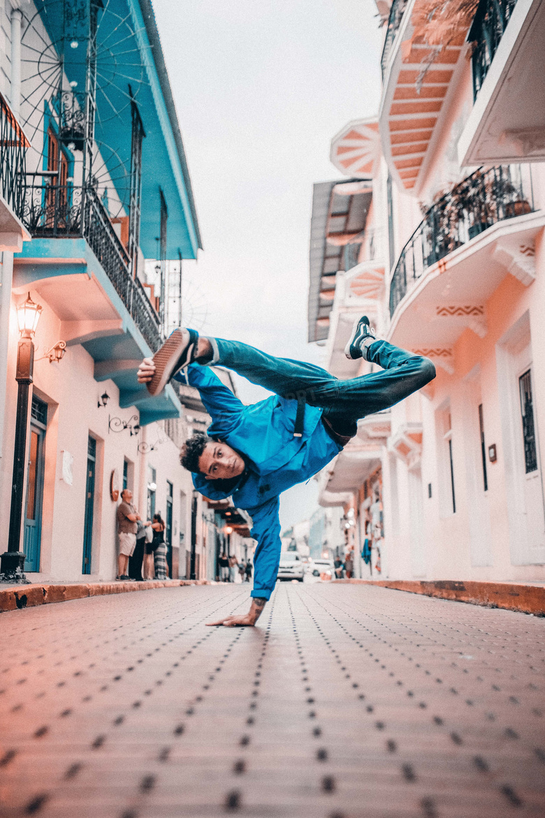 平衡 bboy 凉爽的 