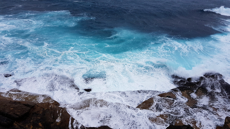 海滩 高的 角 