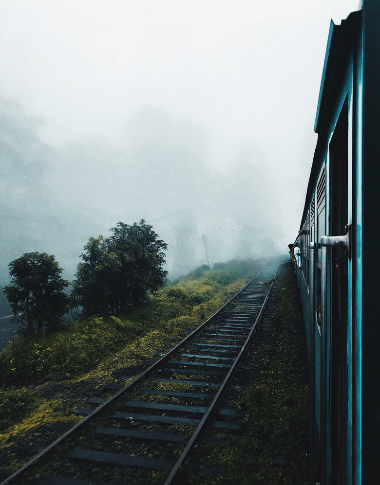 雾 铁路 轨道 