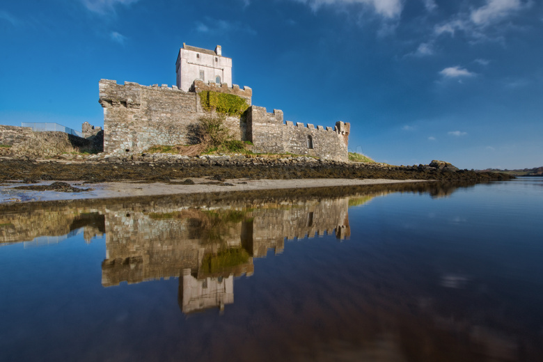 古代的 建筑学 蓝色 