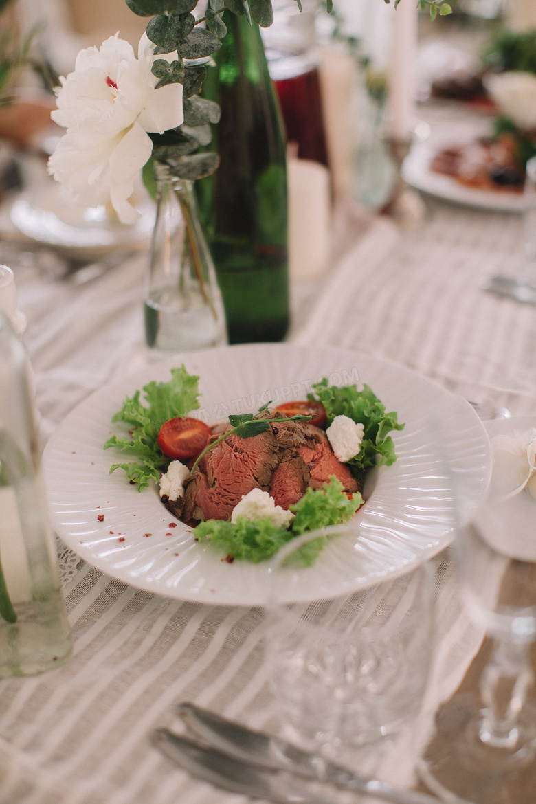 庆典 美食 餐具 