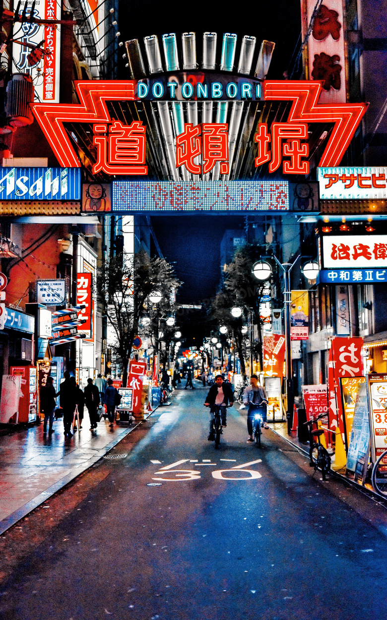 城市 照亮 日本 