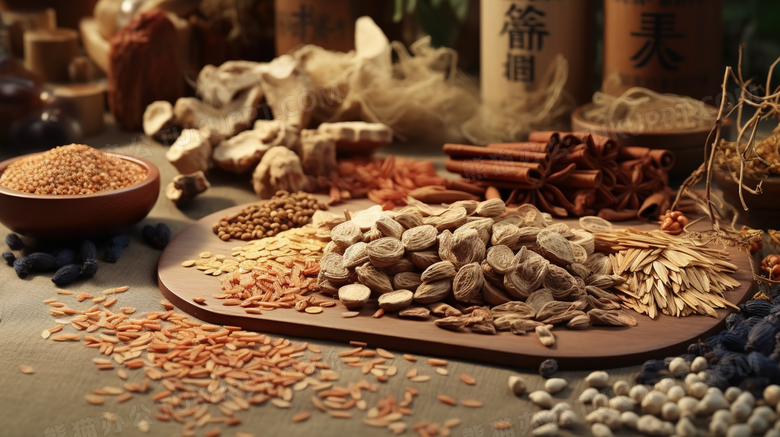 中国传统古典中药材摄影