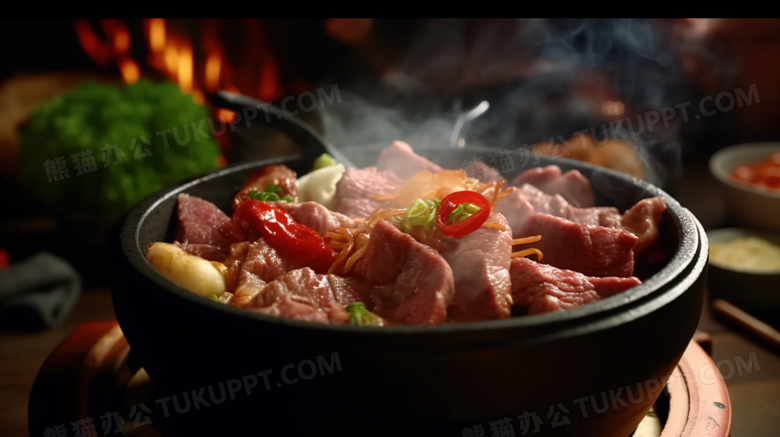 火锅刷肉美食摄影