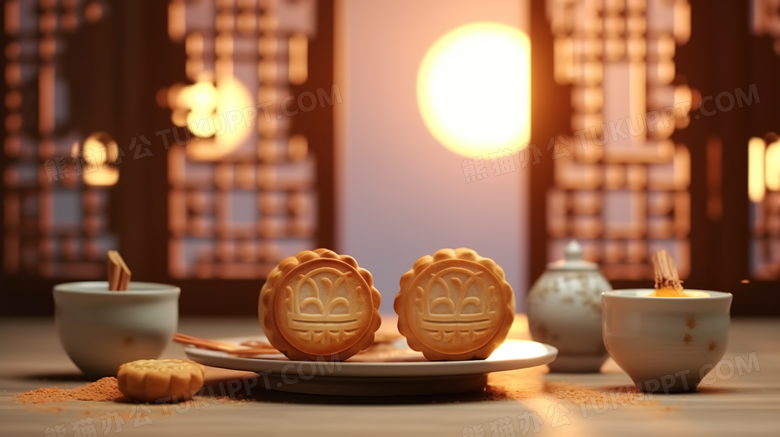 中秋佳节月饼美食摄影