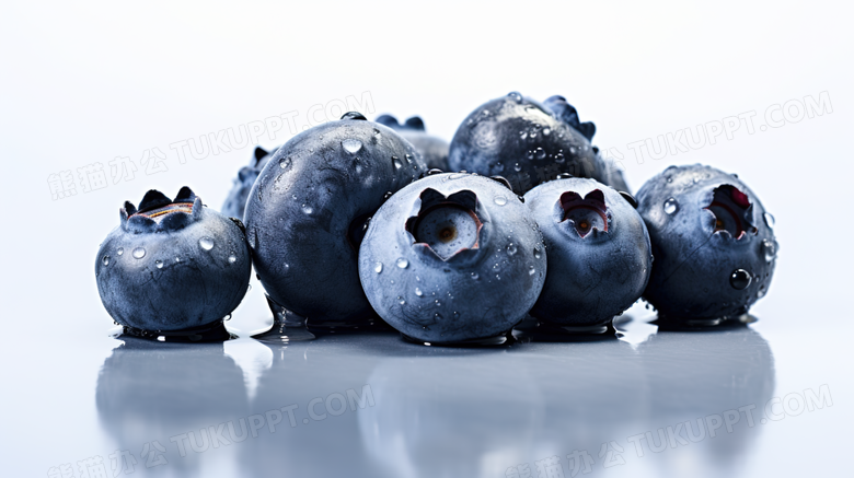 新鲜的蓝莓水果摄影