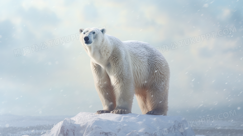 白色北极北极熊动物摄影