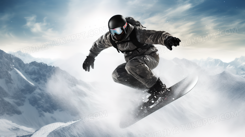 极限运动滑雪摄影