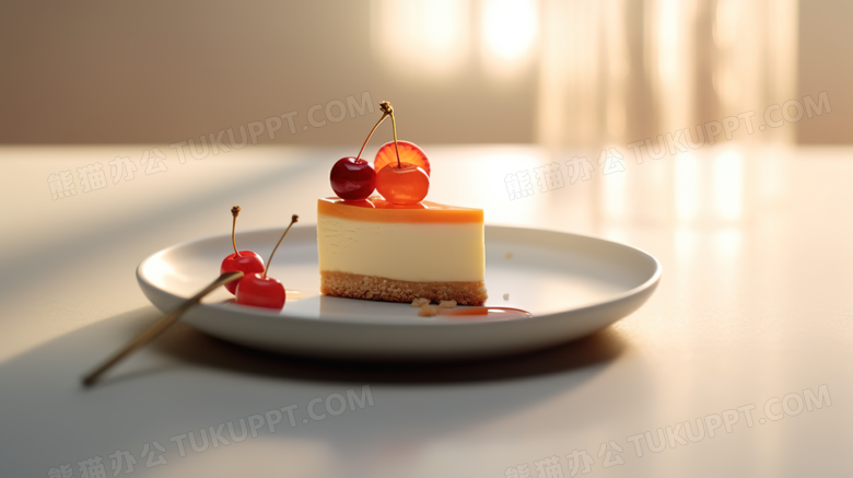 水果蛋糕甜品拼盘摄影