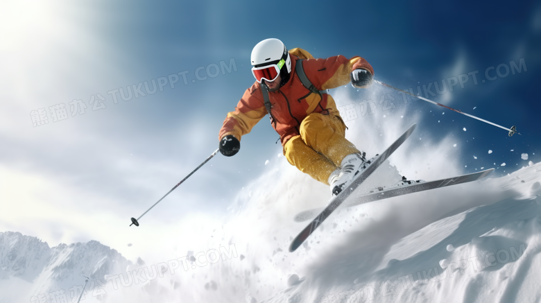 极限运动滑雪摄影