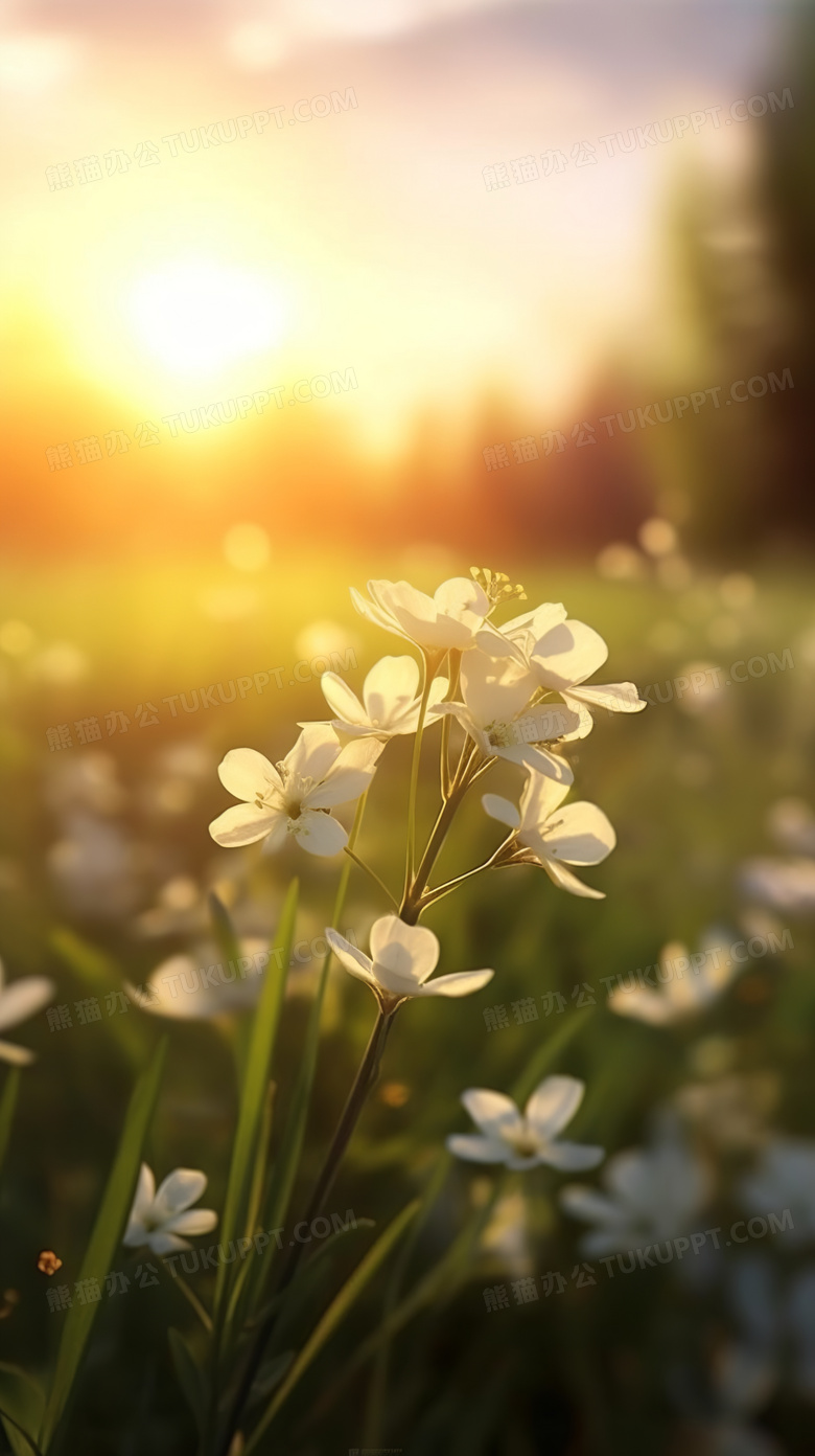 唯美绽放的鲜花特写