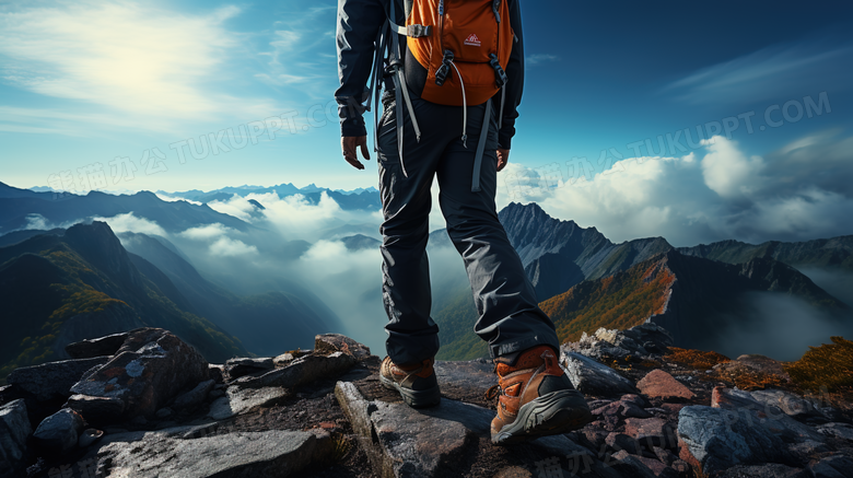 登山鞋广告商业摄影图片