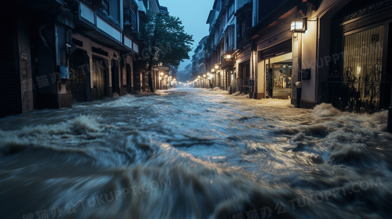 洪涝灾害洪水摄影图