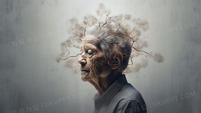 阿尔兹海默症的老年人图片