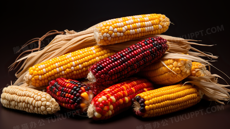 玉米写实五谷杂粮摄影图
