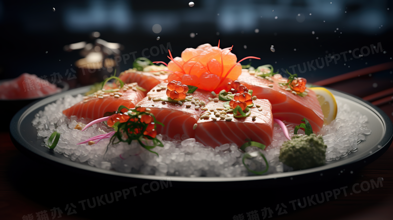 餐饮美食烹饪鱼宣传摄影图