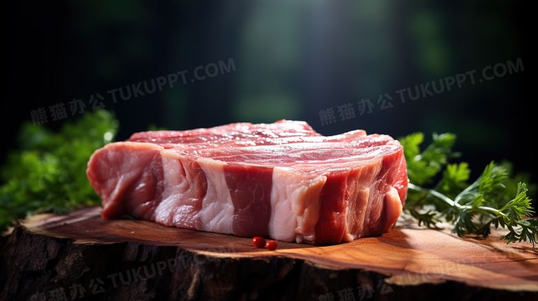 新鲜生牛肉牛排食物美味摄影图