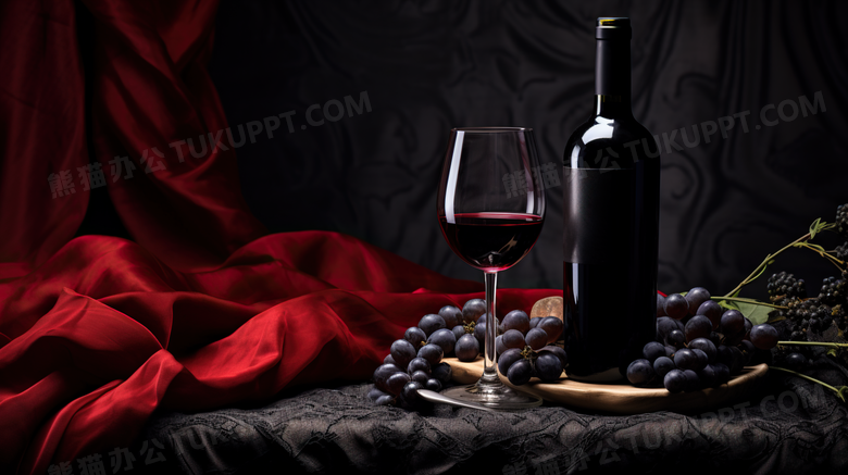 红酒葡萄静物葡萄酒摄影图