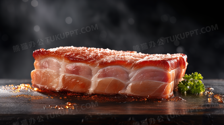 西式烤牛肉五花肉美味食物摄影图