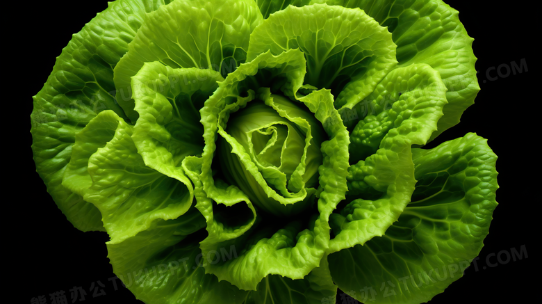 生菜蔬菜写实静物摄影图