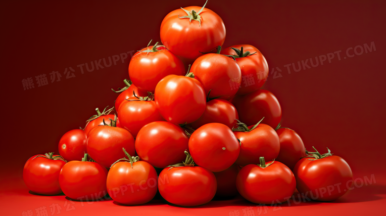 番茄蔬菜写实静物摄影图