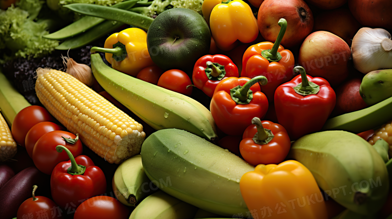 蔬菜写实静物摄影图