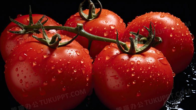 番茄蔬菜写实静物摄影图