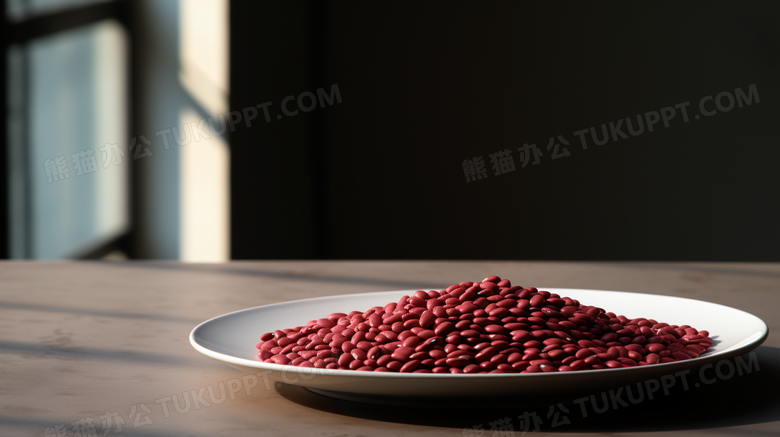 五谷杂粮红豆食物摄影图