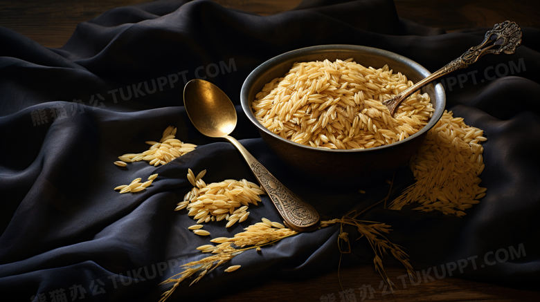 五谷杂粮小麦食物摄影图