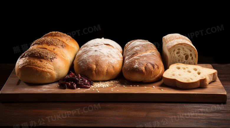 美味面包甜品西点餐饮美食摄影图