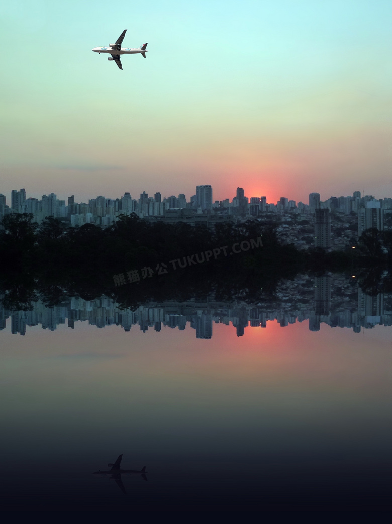 夕阳西下图片