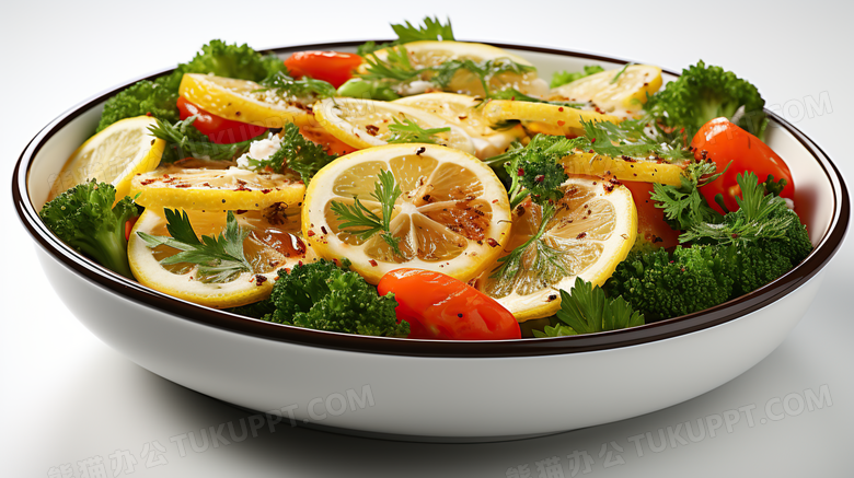 蔬菜沙拉减脂轻食健康饮食素食摄影图