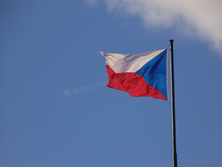 捷克共和国国旗图片