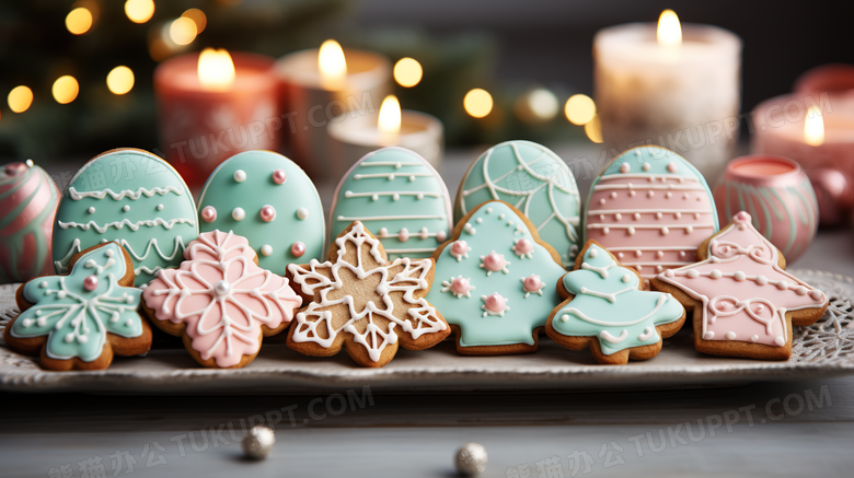 圣诞节圣诞饼干图片