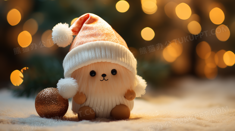 圣诞节可爱的毛绒宠物玩具图片