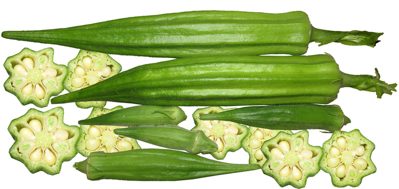 黄秋葵有机蔬菜图片