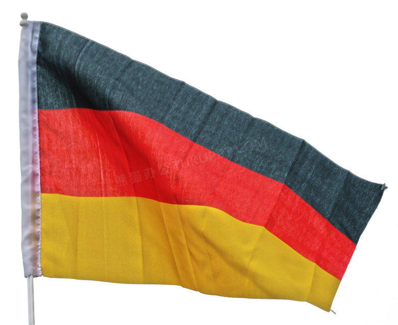 德国国旗飘扬图片