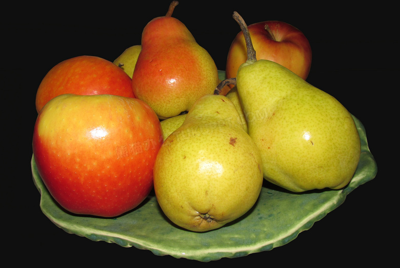 苹果香梨摄影图片