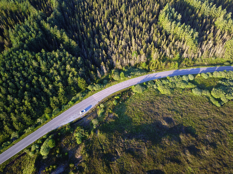 高速公路航拍照片