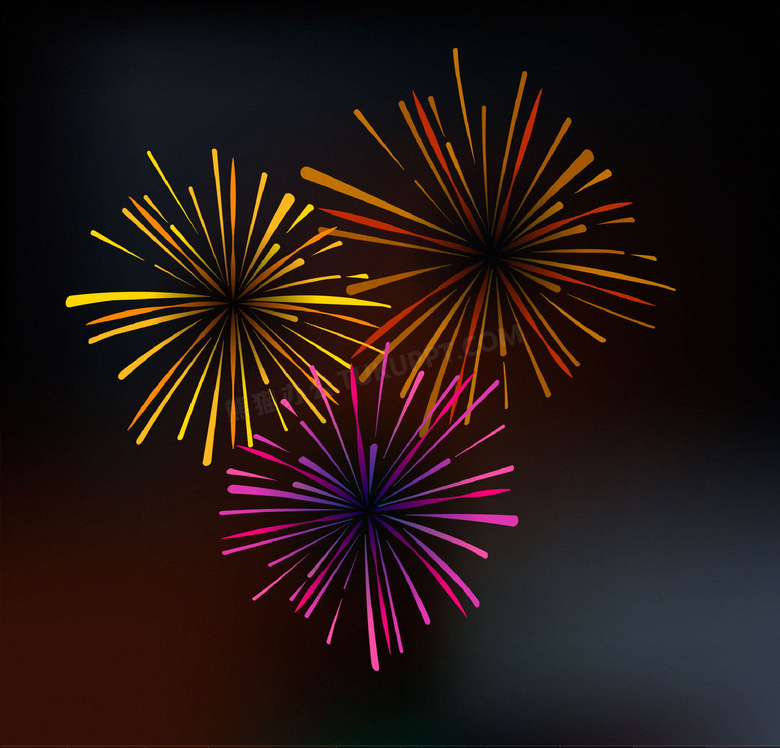 节日烟花背景图片
