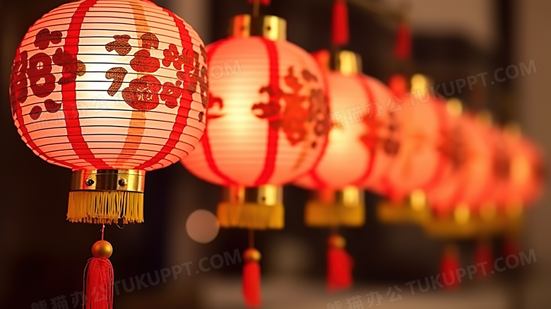 中式古典花灯灯笼图片