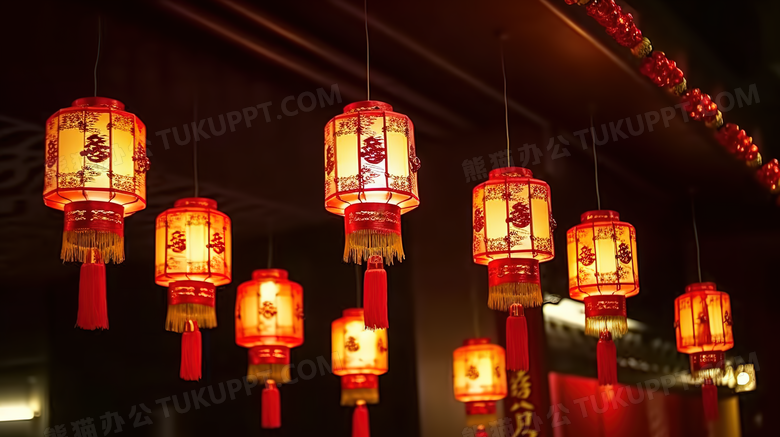 中式古典花灯灯笼图片