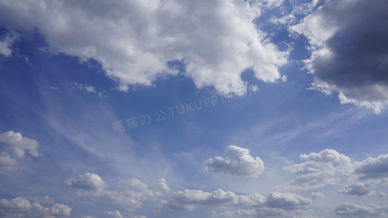 夏季天空白云景观图片