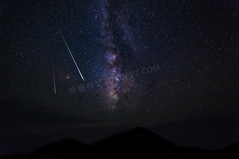 夜晚天空繁星图片