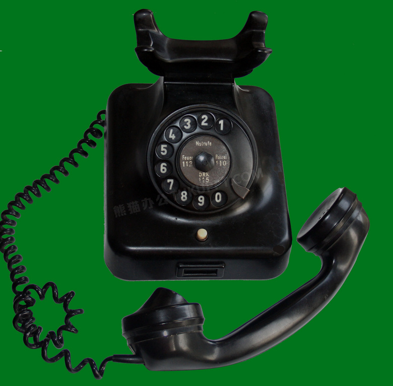 老式黑色座机电话图片